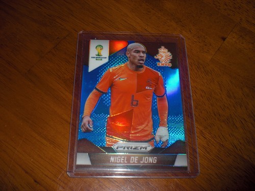 Nigel de Jong 2014 Panini Prizm FIFA World Cup Blue Refractor /199