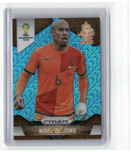 Nigel de Jong 2014 Panini Prizm FIFA World Cup Brazil Blue Mojo