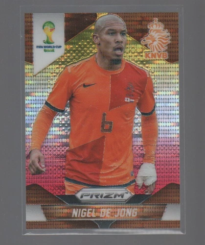 Nigel de Jong 2014 Panini Prizm World Cup Giallo Rosso Pulsar #31