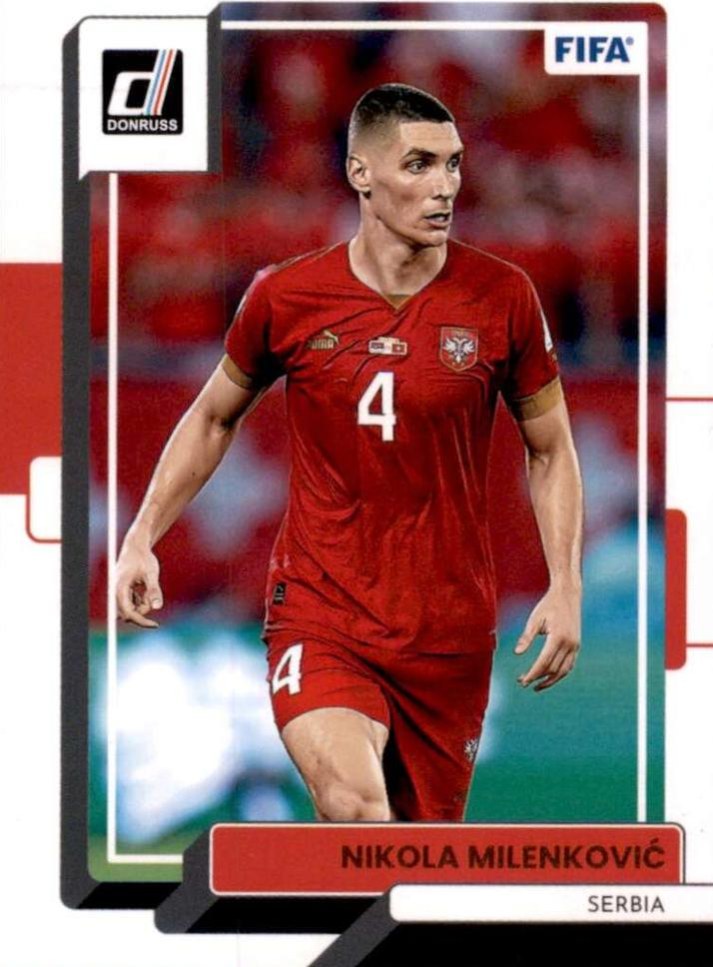 Nikola Milenkovic 2022 Panini Donruss Soccer 107