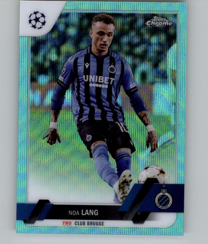 Noa Lang 2022 Topps Chrome Aqua Wave Refractor /199