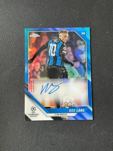 Noa Lang 2021 Topps Chrome Blue Refractor /150