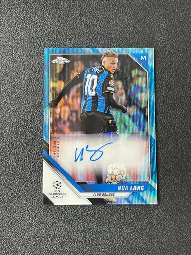 Noa Lang 2021 Topps Chrome Blue Wave Refractor /75