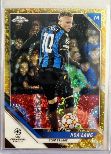 Noa Lang 2021 Topps Chrome Gold Mini Diamond Refractor /50