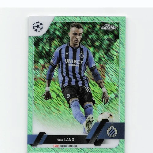 Noa Lang 2022 Topps Chrome Green Neon X-Fractor /399
