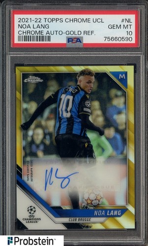 Noa Lang 2021 Topps Chrome Oro Rifrattore /50