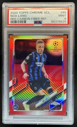 Noa Lang 2021 Topps Chrome Red Carbon Fiber