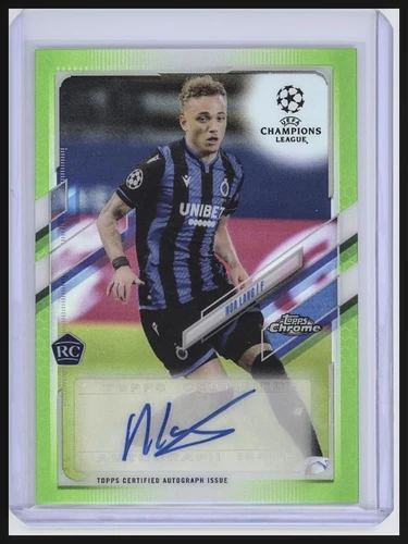 Noa Lang 2021 Topps Chrome UEFA Champions League Neon Green /99