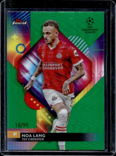 Noa Lang 2024 Panini Finest Green Refractor /99
