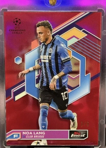 Noa Lang 2023 Topps Finest Purple /5