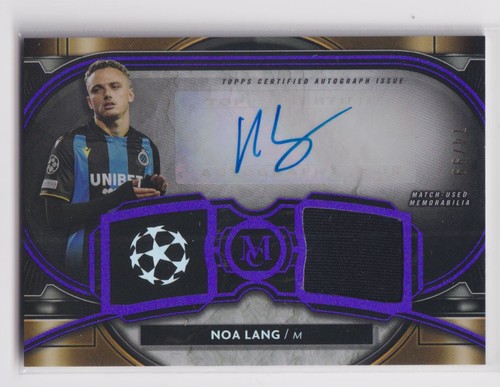 Noa Lang 2021 Topps Museum Collection UEFA Champions League /99