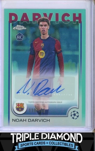 Noah Darvich 2024 Topps Chrome Aqua Refractor /199