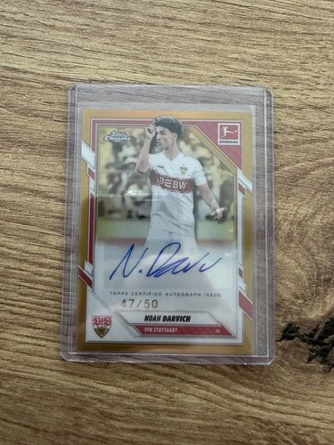 Noah Darvich 2025 Topps Chrome Bundesliga Gold /50