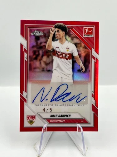 Noah Darvich 2025 Topps Chrome Bundesliga Red /5