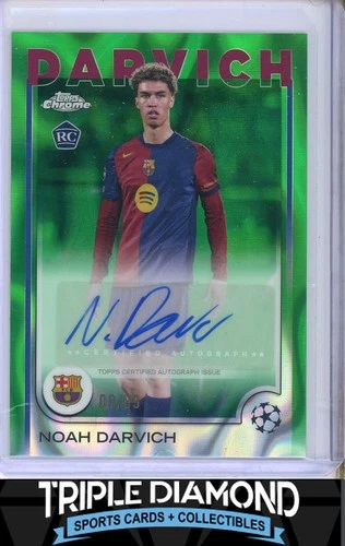 Noah Darvich 2024 Topps Chrome Green Lava Refractor /99
