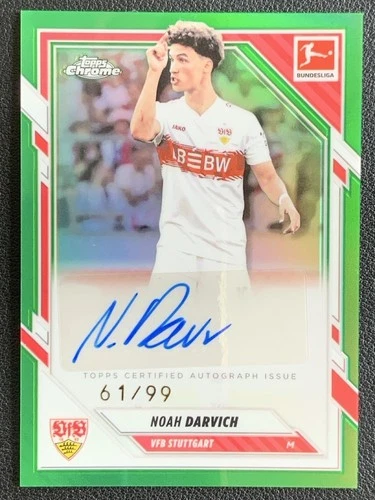Noah Darvich 2026 Topps Chrome Green Refractor /99