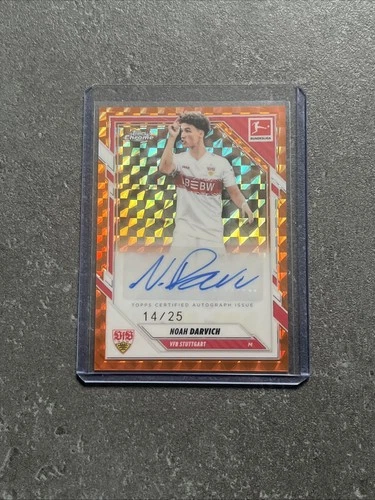 Noah Darvich 2025 Topps Chrome Orange Geo /25