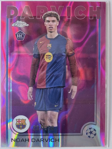Noah Darvich 2024 Topps Chrome Pink Refractor /250