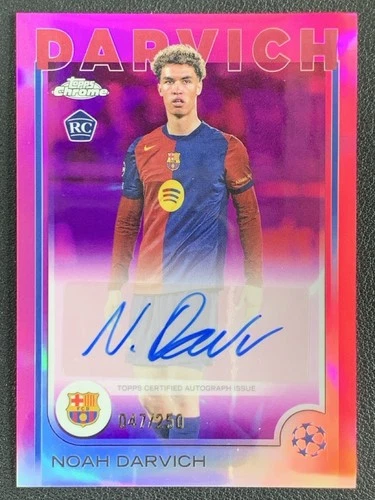 Noah Darvich 2024 Topps Chrome Pink Refractor /250