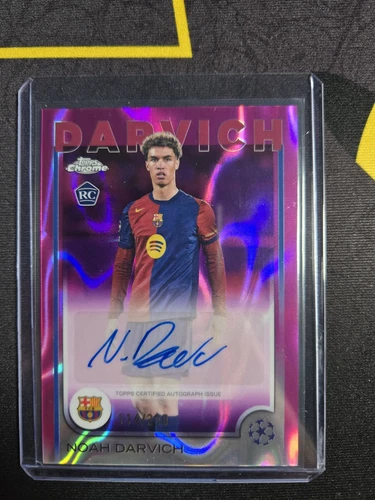 Noah Darvich 2024 Topps Chrome UEFA Club Competitions Pink Lava /250