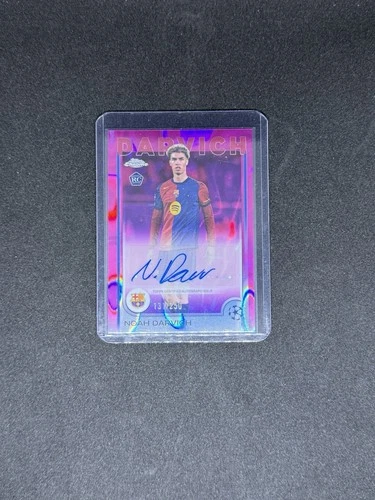 Noah Darvich 2024 Topps Chrome UEFA Pink Lava Refractor /250