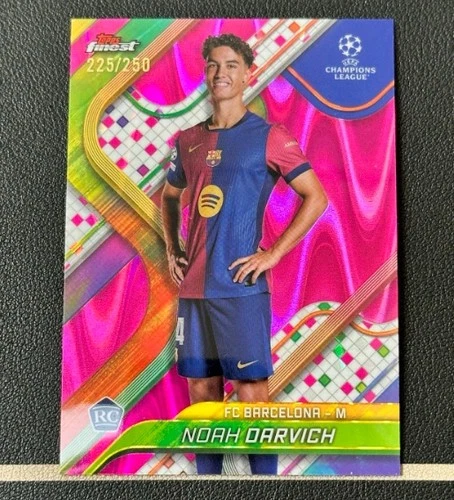 Noah Darvich 2024 Topps Finest Pink RayWave Refractor /250
