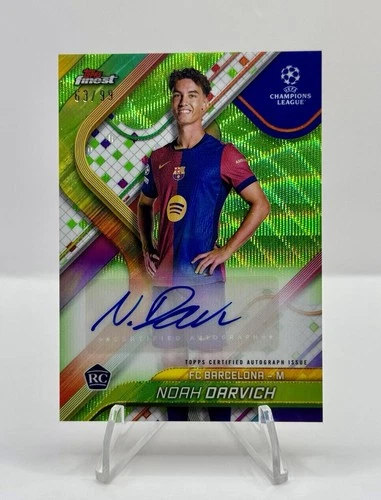 Noah Darvich 2024 Topps Finest UEFA Green Wave /99