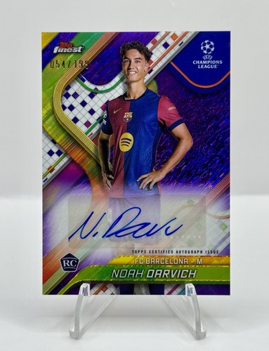 Noah Darvich 2024 Topps Finest UEFA Purple /199