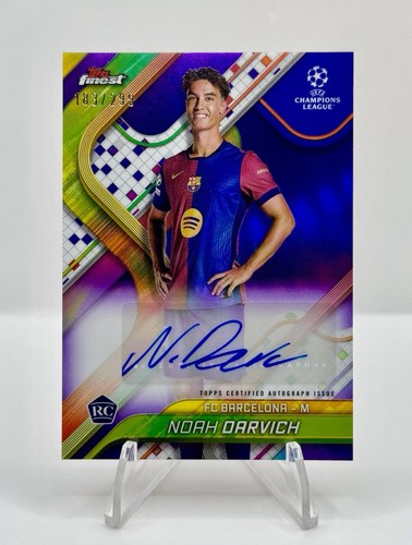 Noah Darvich 2024 Topps Finest UEFA Purple /299