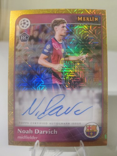 Noah Darvich 2024 Topps Merlin Calcio Gold Mojo /50