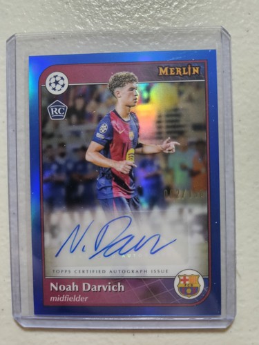 Noah Darvich 2025 Topps Merlin Chrome Blue Refractor /150