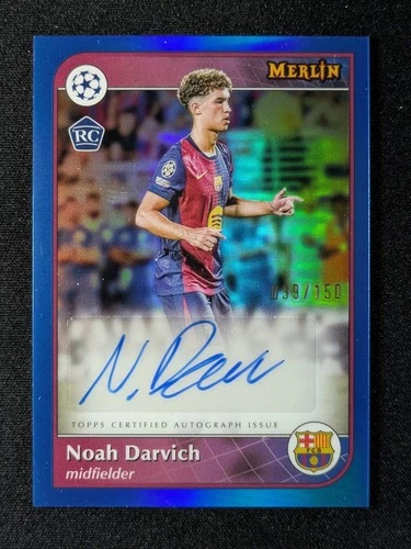 Noah Darvich 2024 Topps Merlin Chrome Blue Refractor /150