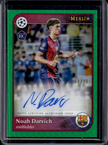 Noah Darvich 2024 Topps Merlin Chrome Green Refractor /99