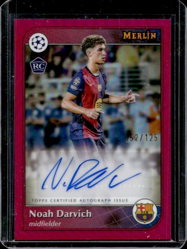 Noah Darvich 2024 Topps Merlin Chrome Magenta Refractor /125