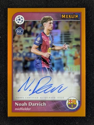 Noah Darvich 2024 Topps Merlin Chrome Orange Refractor /25