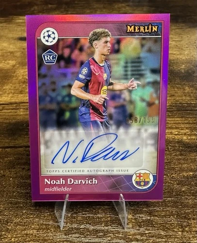 Noah Darvich 2025 Topps Merlin Chrome Pink Refractor /199