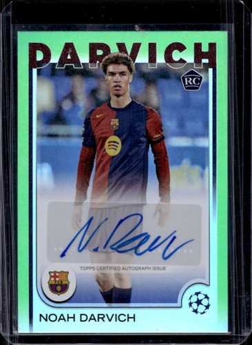 Noah Darvich 2024 Topps UEFA Verde Neon Foilboard /199