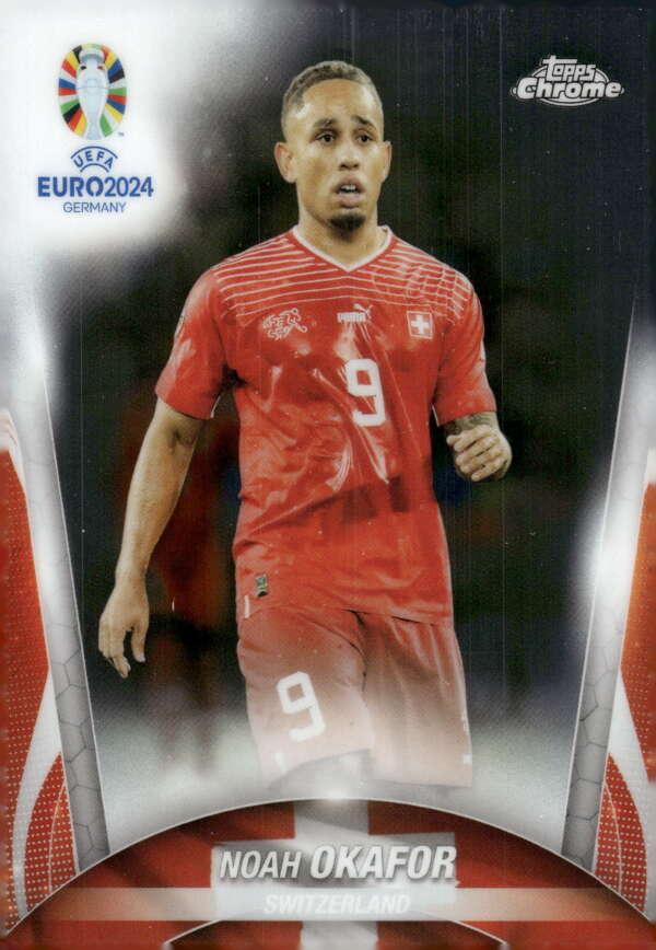 Noah Okafor 2024 Topps Chrome UEFA EURO