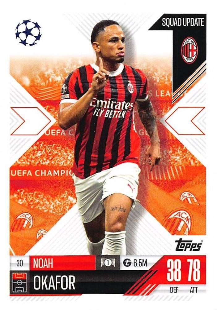 Noah Okafor 2024 Topps Match Attax UEFA Club Competitions Extra