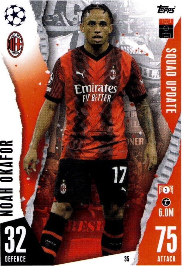 Noah Okafor 2023 Topps Match Attax UEFA Club Competitions Extra