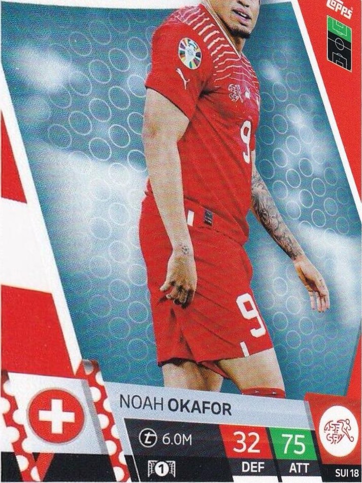 Noah Okafor 2024 Topps Match Attax UEFA EURO