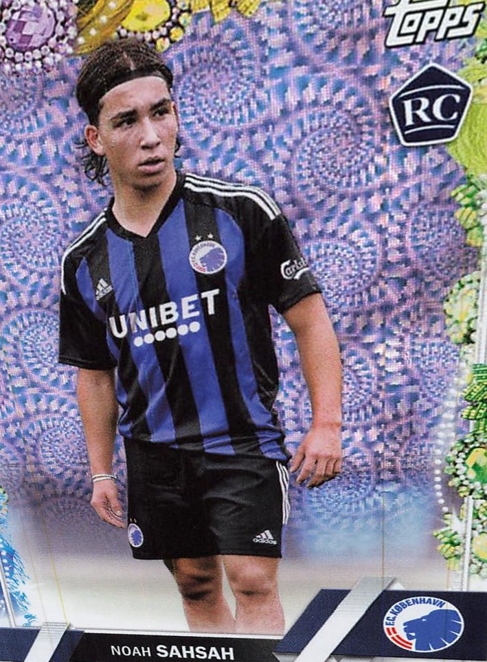 Noah Sahsah 2022 Topps UEFA Club Competitions Carnaval Edition