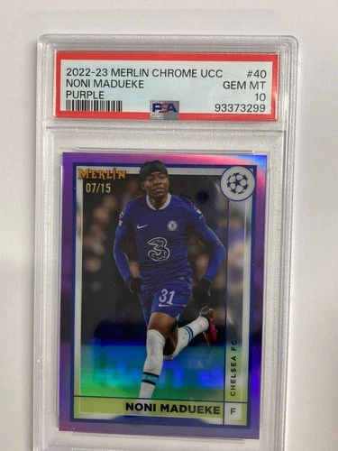 Noni Madueke 2022 Topps Merlin Chrome Purple /15