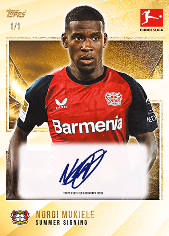 Nordi Mukiele 2024 Topps Now UEFA Champions League