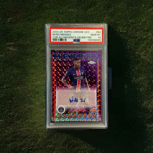 Nuno Mendes 2024 Topps Chrome Magenta Geometric /75