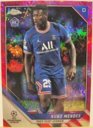 Nuno Mendes 2021 Topps Chrome Pink Mini Diamond /175