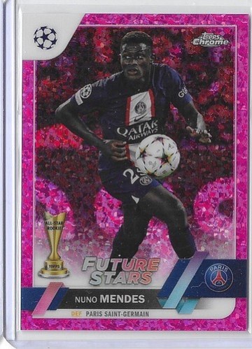 Nuno Mendes 2022 Topps Chrome Pink Mini Diamond Refractor /175
