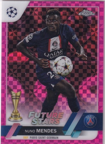 Nuno Mendes 2022 Topps Chrome Pink Refractor /250