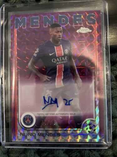 Nuno Mendes 2025 Topps Chrome Purple /75