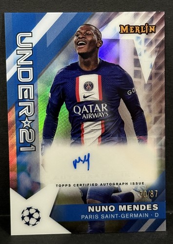 Nuno Mendes 2022 Topps Chrome Refractor /87